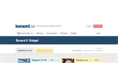 Desktop Screenshot of korsord.se